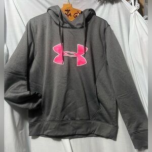 Under Armour Woman’s gray and pink hoodie